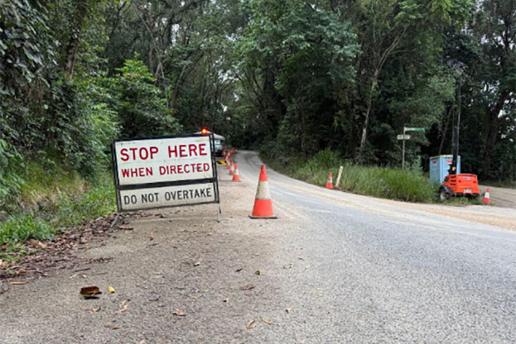 Motorists will now have a clear run on the Alexandra Range on Cape Tribulation Rd. Picture: Douglas Shire Council.