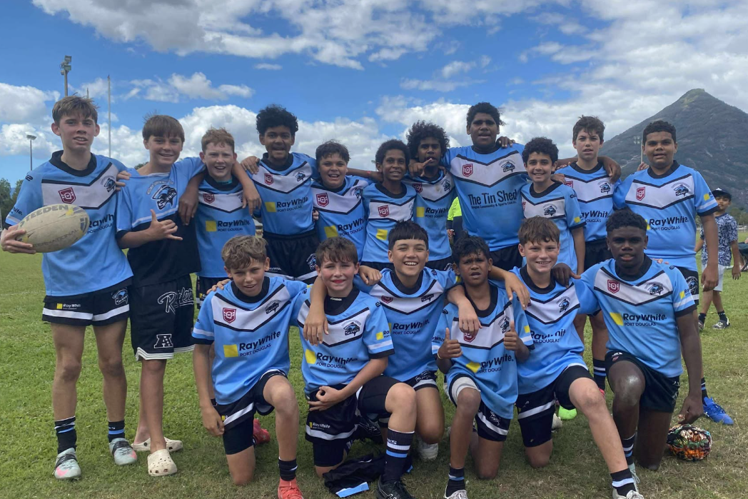 The Mossman Sharks under-13 team have made the semi-finals. Picture: Facebook