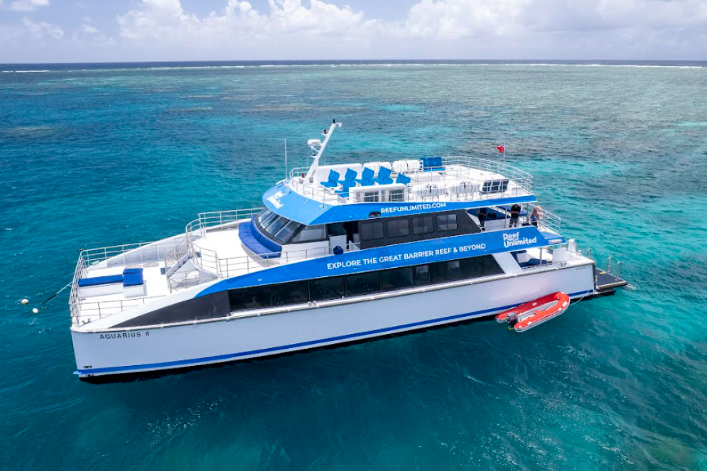 Reef Unlimited's Aquarius will be ferrying Carnivale-goers from Cairns to Port Douglas. Picture: Supplied
