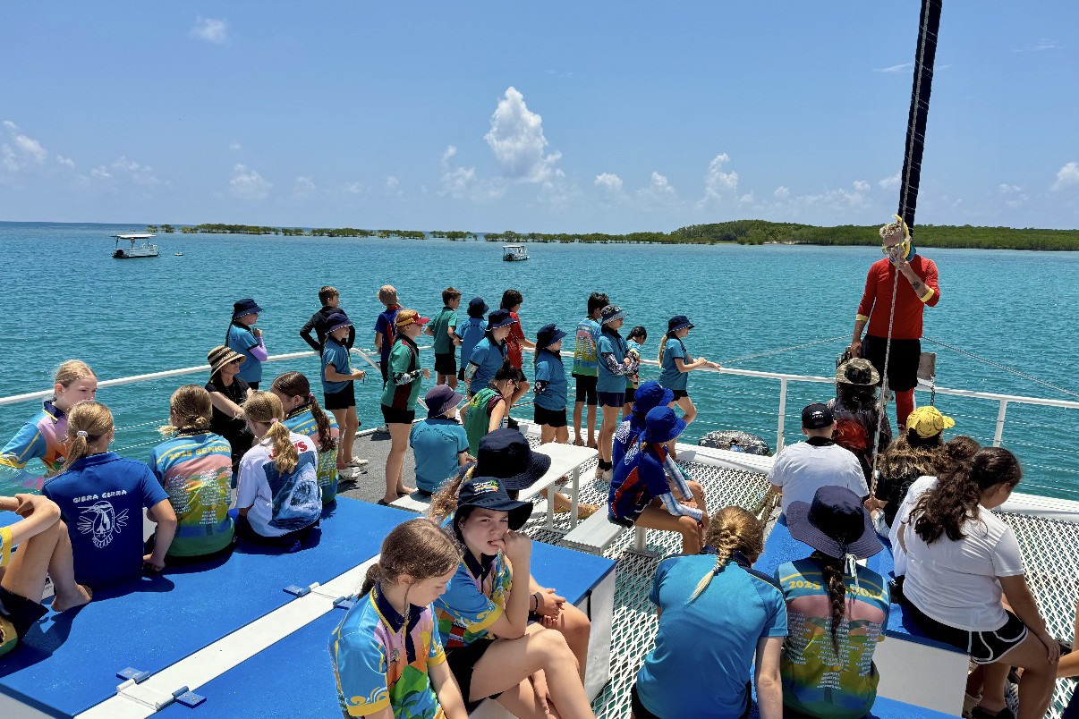Port Douglas State School year 6 children spent a day on the Reef courtesy of Quicksilver. Picture: Supplied