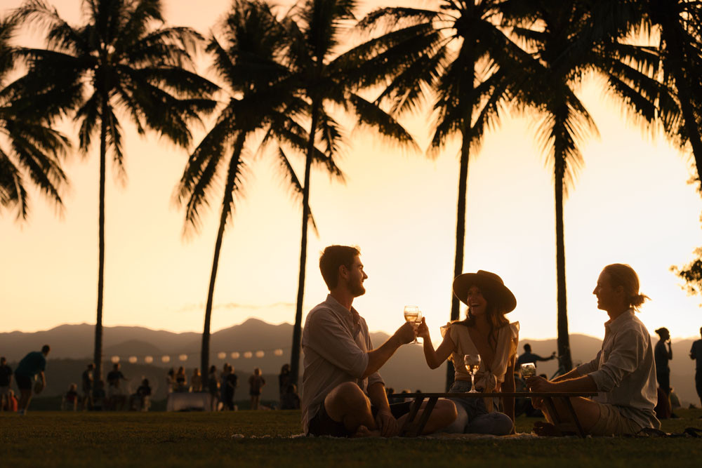 The sun sets on Rex Smeal Park overlooking Dickson’s Inlet. Picture: Tourism Tropical North Queensland