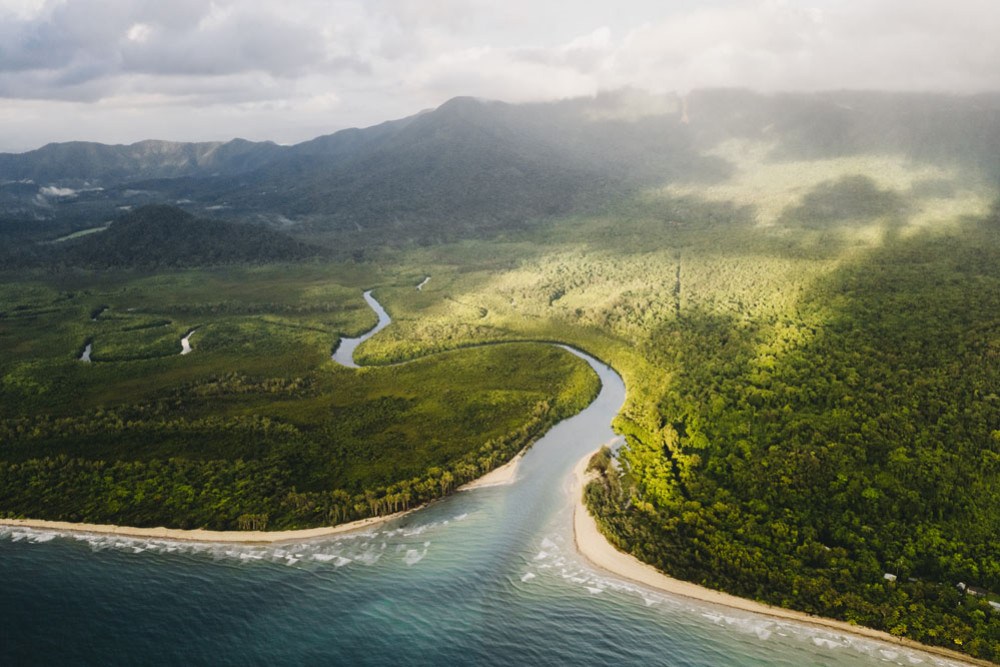 The beautiful Daintree rainforest. Picture: Tourism Tropical North Queensland. Inset: ‘Rainforest Rescuer’ Tyler Smith.