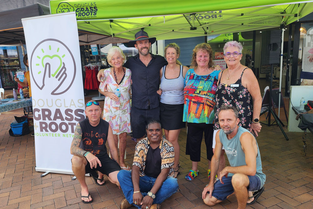 Event organiser Tanya Morris (back, second right) together with a team of great volunteers.