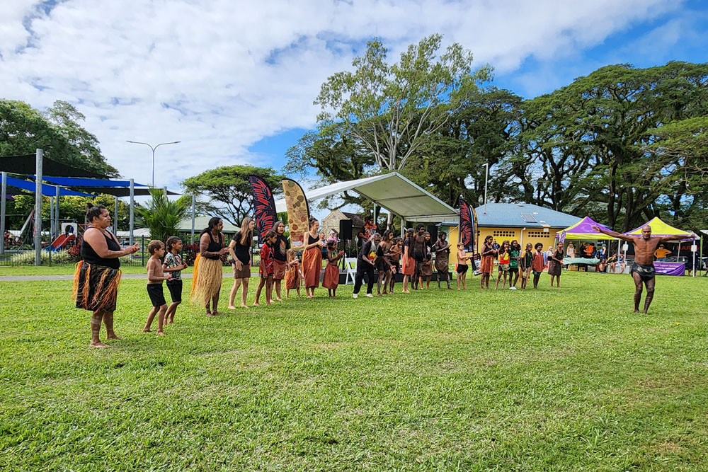 Traditional dancing at a recent Light Up The Park event. Picture: Supplied