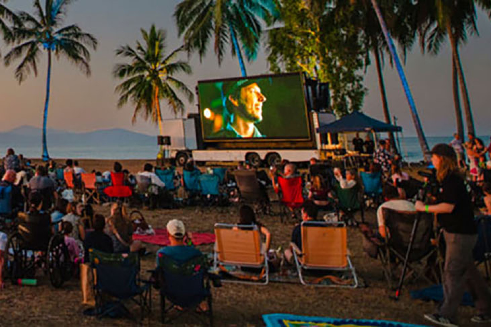 The coolest short film festival – Port Shorts – is staged under the swaying palms at Rex Smeal Park, Port Douglas, every year. Picture: Supplied