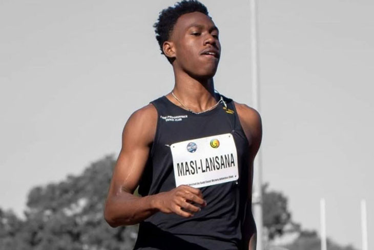 Ezical Masi-Lansana has trained with Gout Gout. Pictures: Supplied