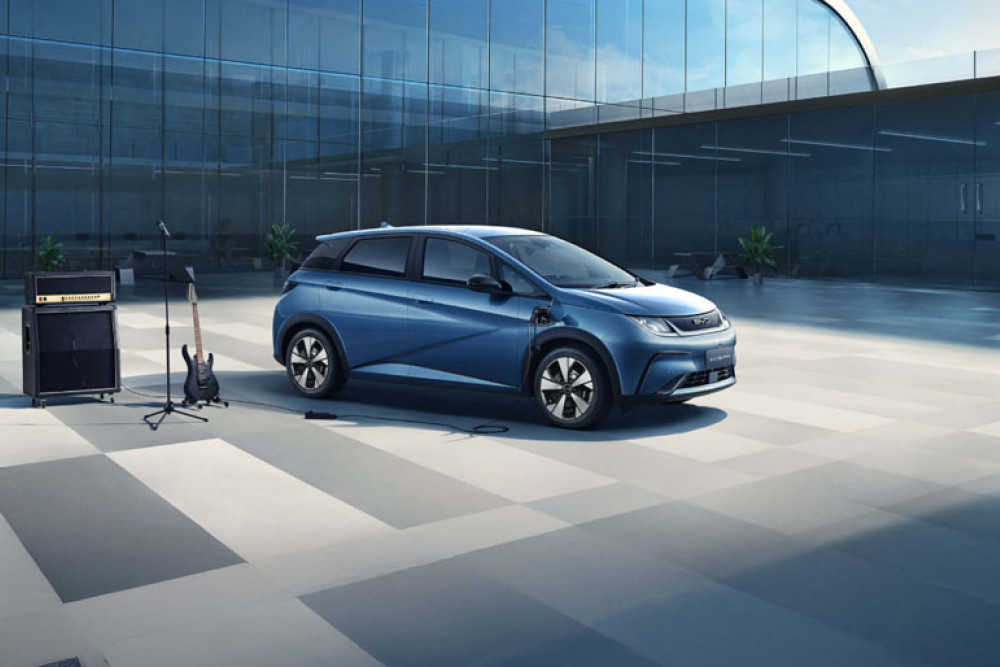 The BYD Dolphin Essential is the least expensive electric vehicle to insure at $1425.13. Picture: Supplied