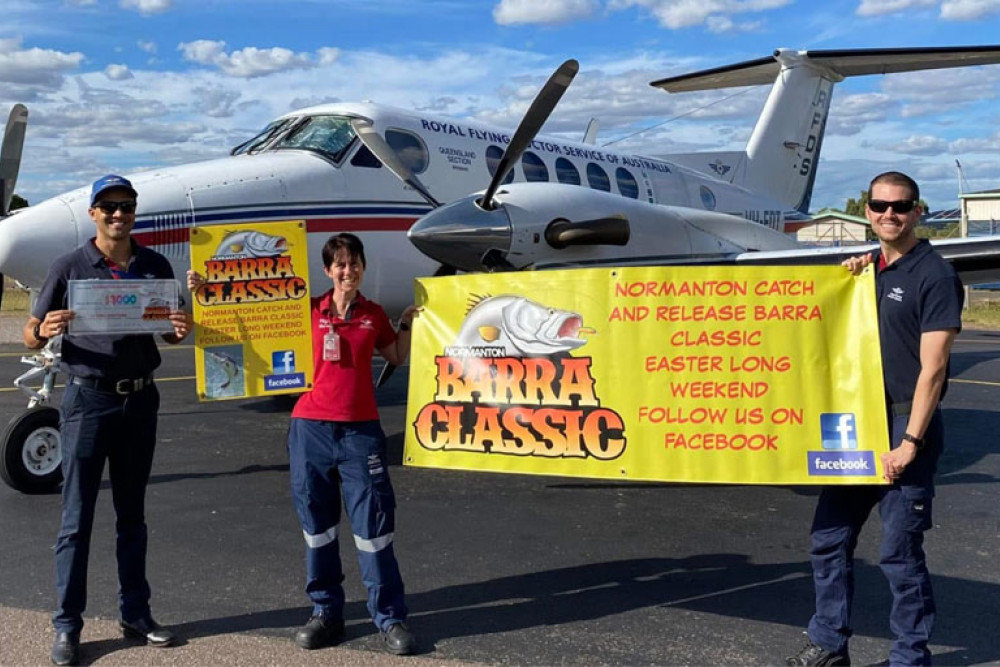 The organisers of the Normanton Barra Classic are ready for take-off this Easter weekend. Picture: Supplied