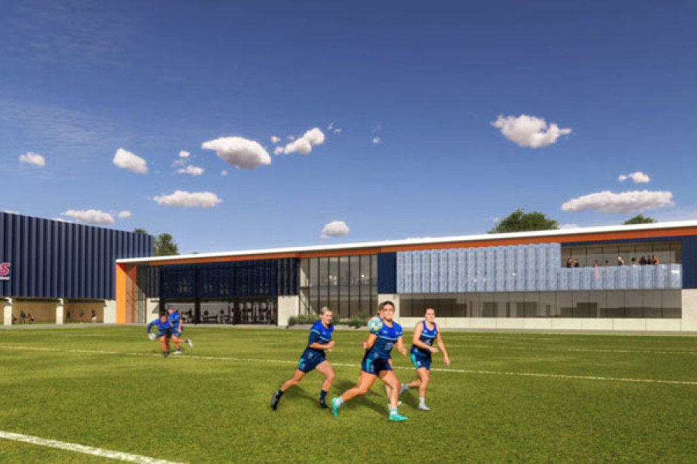 Artist’s impression of the Queensland Academy of Sport front facade. Picture: Supplied