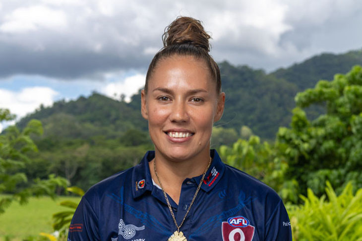 AFL Cape York development coordinator Iada Bowie. Picture: AFL Cape York Ltd