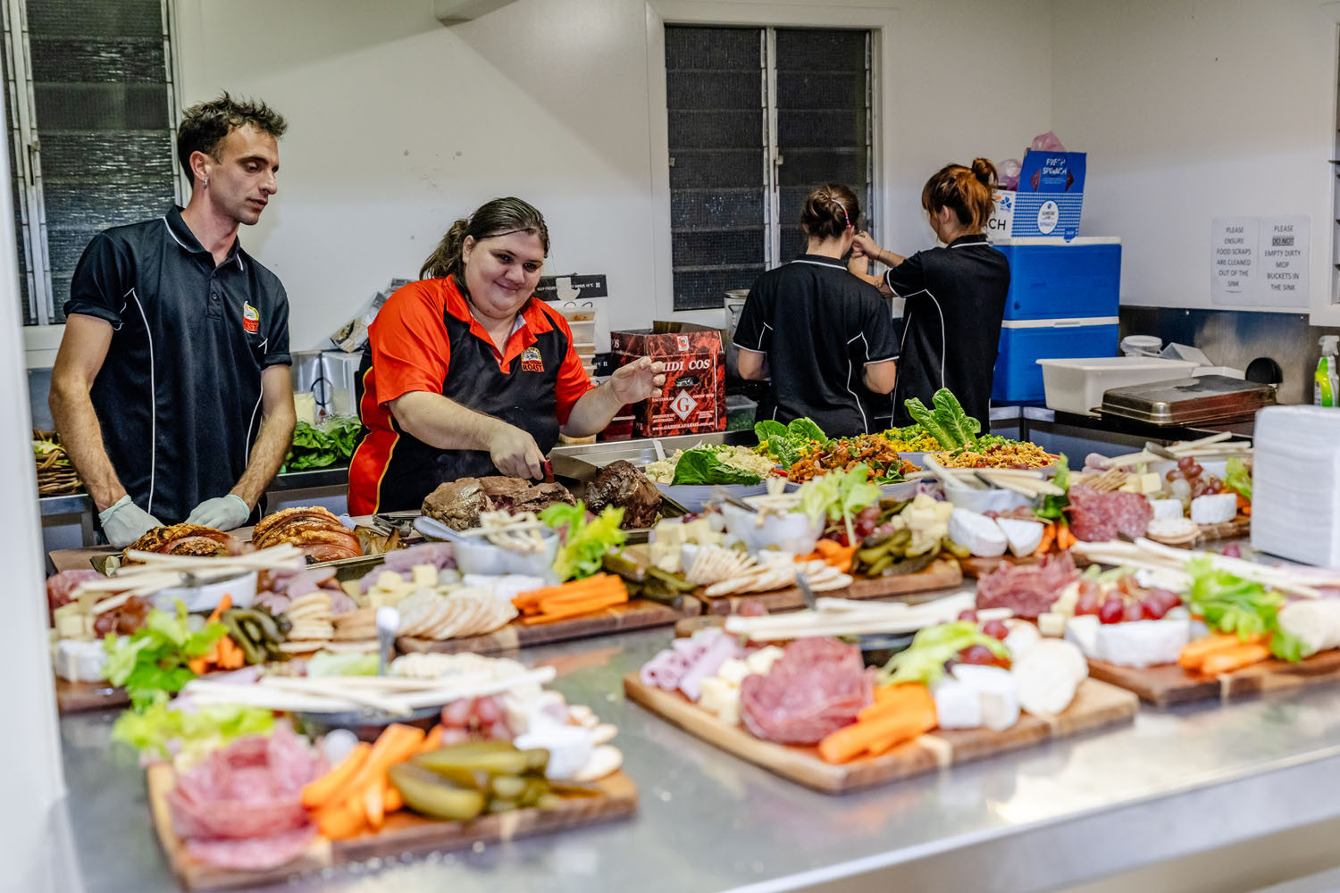 Coast to Coast the Golden Roast Tablelands team members Michelangelo Tarzi and Lina Shaban at this year’s Mossman Show Ball. Picture: Supplied