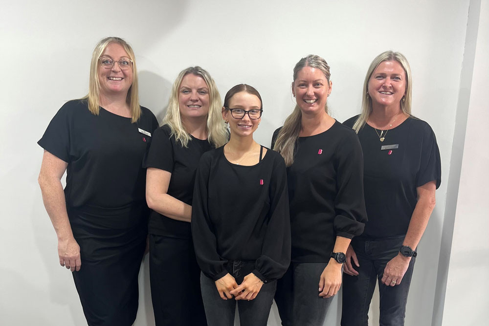 Bendigo Bank Mossman team members include (from left) Kelly Wilson, Katy Jackson, Alisha Ross, Lisa Russell and Jenine Jones. Picture: Bendigo Bank