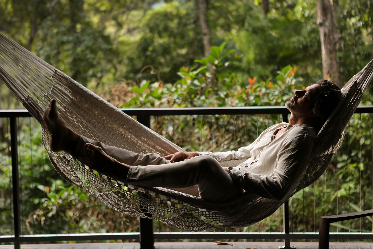 Hammocks are part of the relaxing environment at Silky Oaks Lodge. Picture: Silky Oaks Lodge