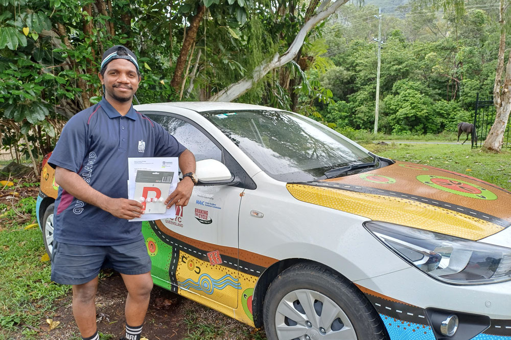 PCYC Yarrabah’s first BTC participant and graduate Nehemiah Harris. Picture: Supplied