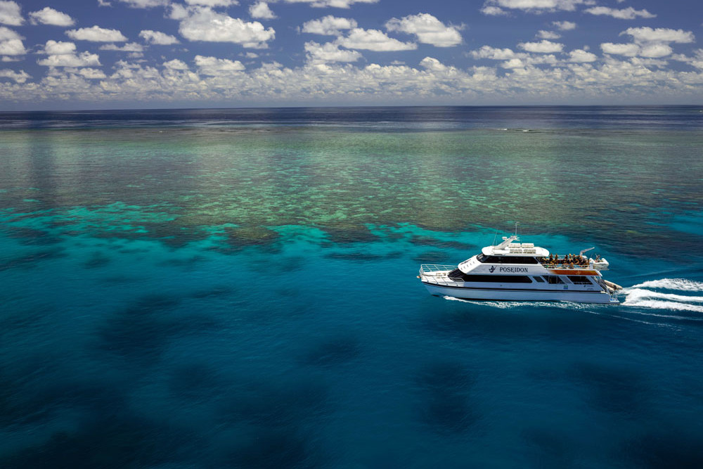 Quicksilver’s Poseidon heads out to Agincourt reefs. Pictures: The Quicksilver Group