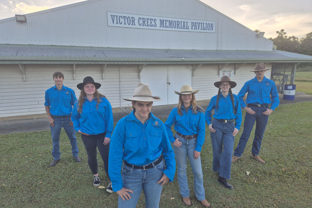 Mossman Show 2024 youth ambassadors (from left) Joel Hatfield, Matilda Muller, Nikita McDonald, Ella Bellman, Mia Scomazzon and Casey Marr. Picture: Supplied