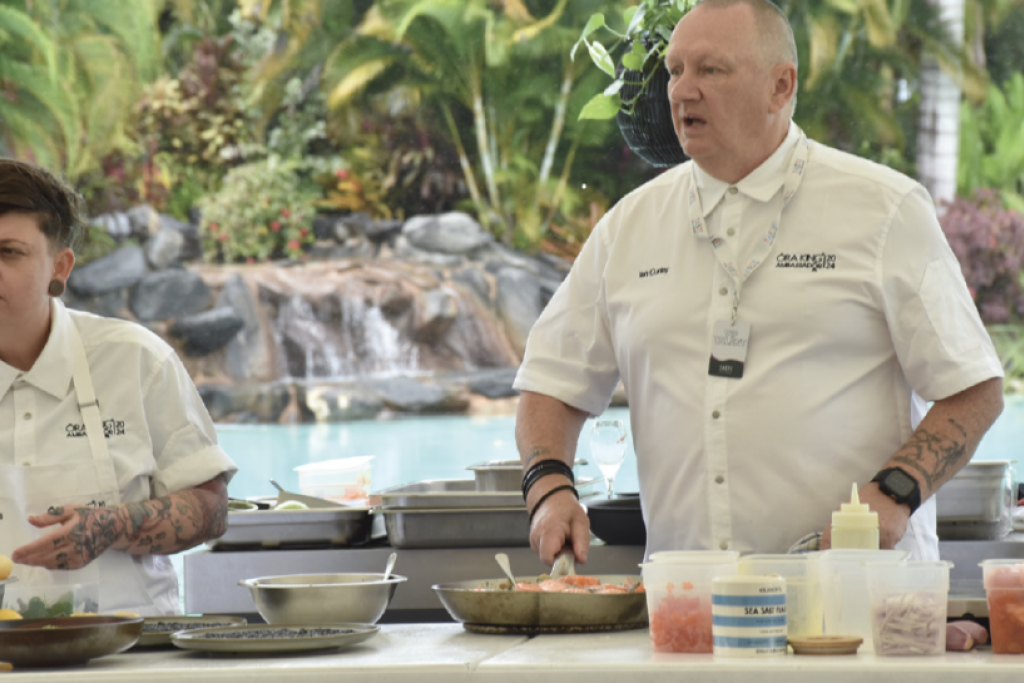 Ian Curley and Telina Menzies share their cooking secrets with Taste Port Douglas foodies.