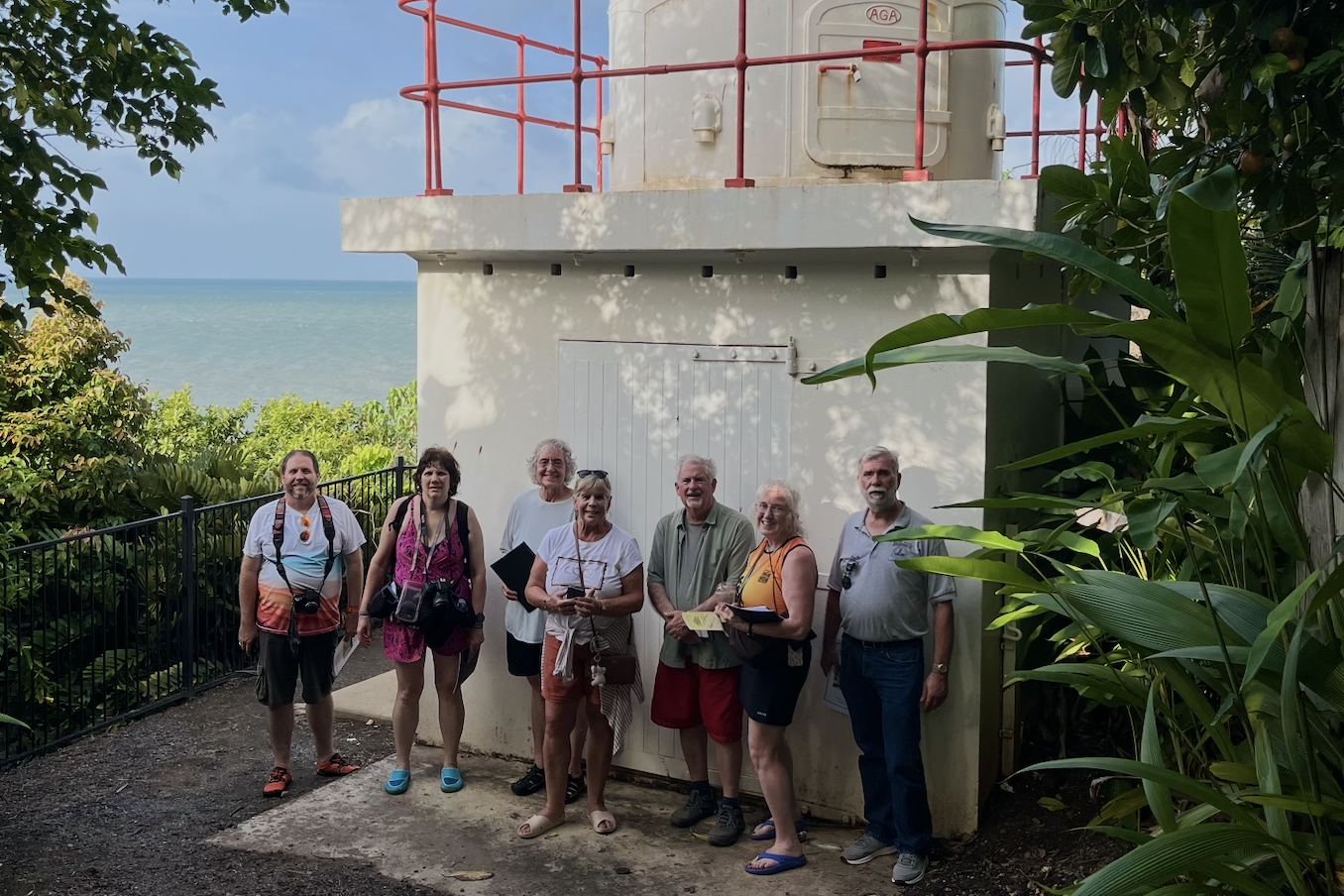 The US visitors also checked at Island Point lighthouse in Wharf St.