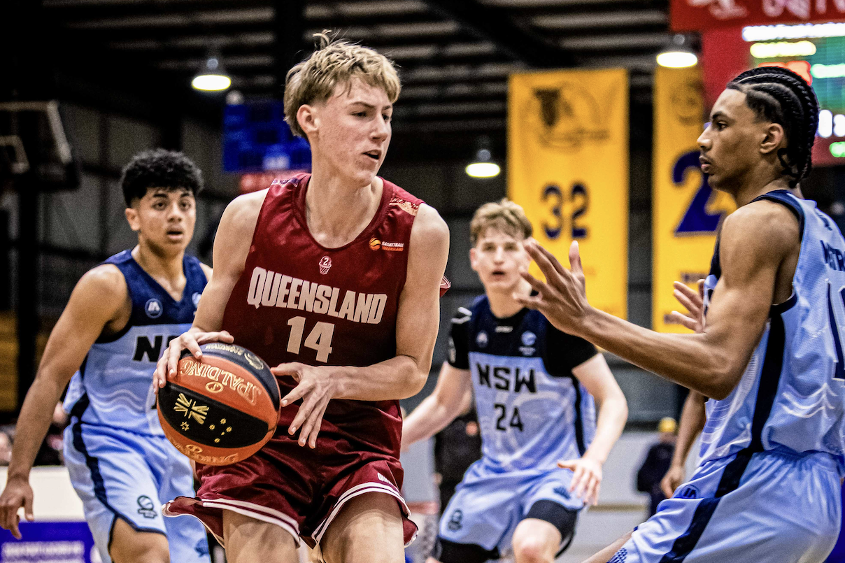 Kobi Teasdale, of Douglas Heat, has the world of basketball at his feet. Picture: Luke Teasdale
