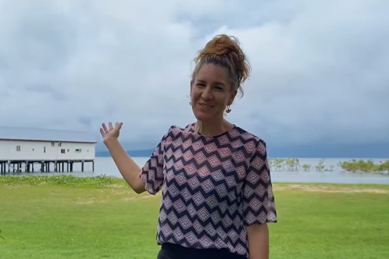 Tourism Port Douglas and Daintree executive officer executive officer Emma Tunnock has fronted a video on Rex Smeal Park telling people the shire is open for tourists and business.