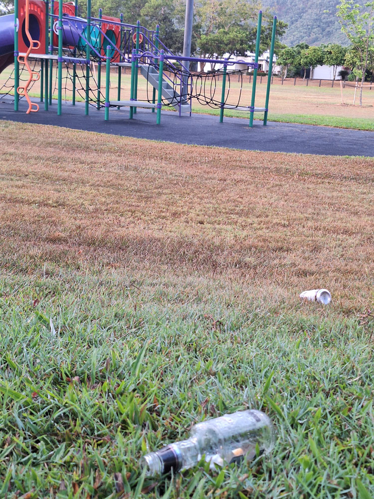Alcohol-fuelled evenings are a regular occurrence in Hutchings Park.