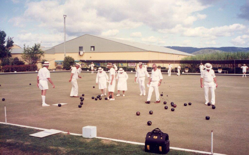 Competition bowls were once played on grass greens. Picture: Supplied