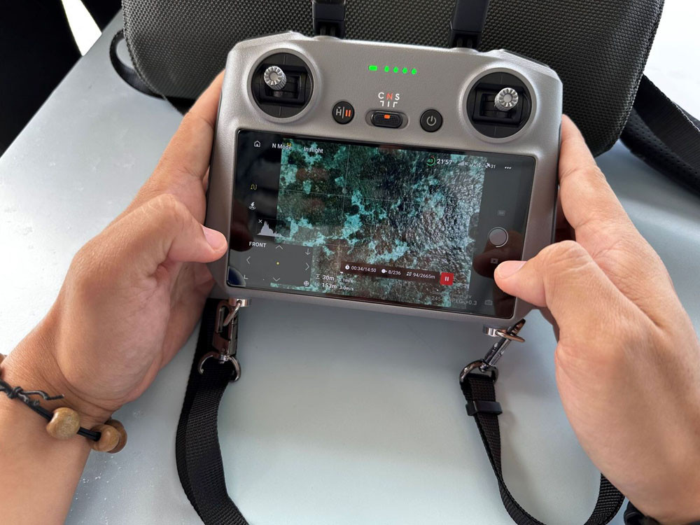 An image from drone mapping. Pictures: Pang Tse, Indepth Video and Photography
