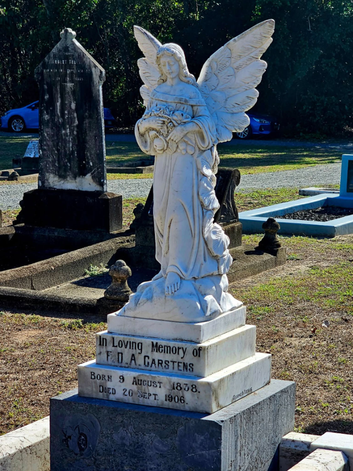 A new angel commemorates the life of Frederick Carstens.